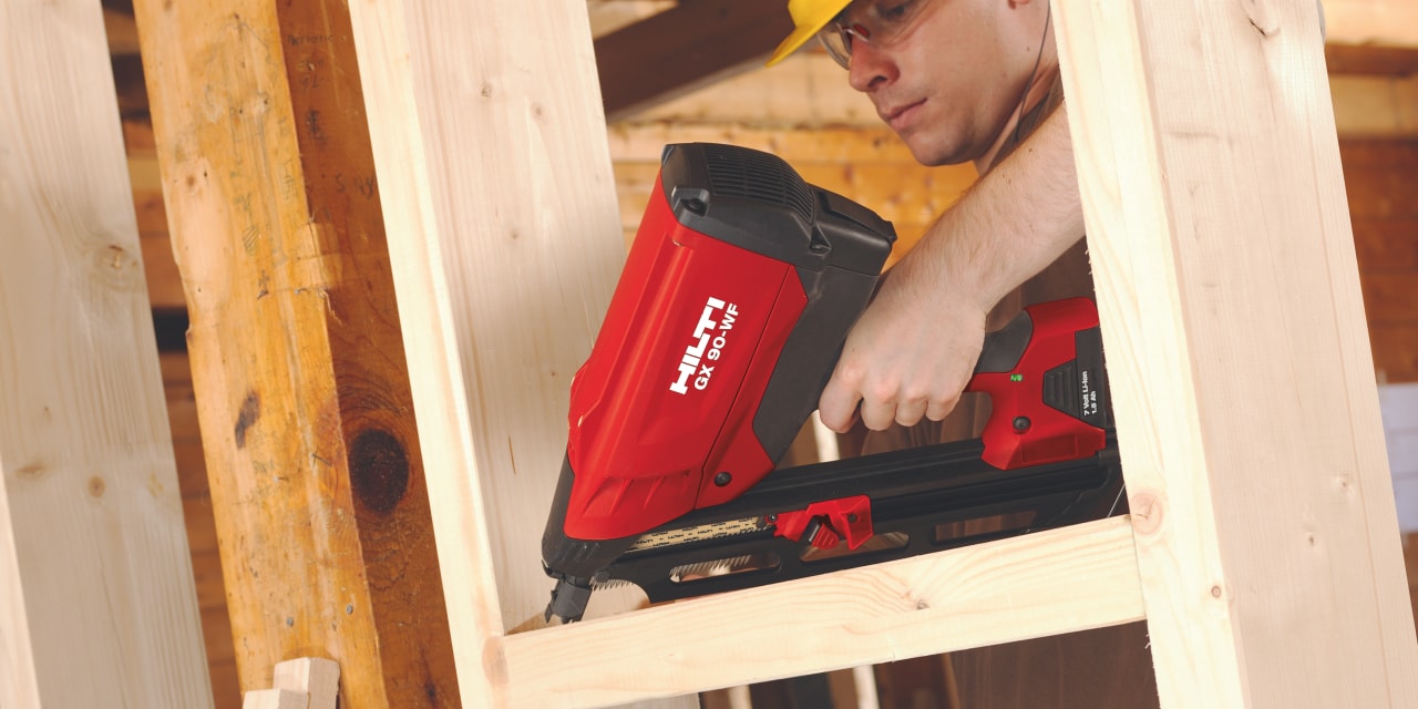 Hilti GX 90-WF gaasiga töötav kinnitusvahend puitkarkasside kinnitamiseks