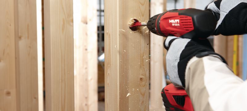 Lapik puidupuur WDB-S Lapik puidupuur madalate aukude kiireks puurimiseks puidus Rakendused 1