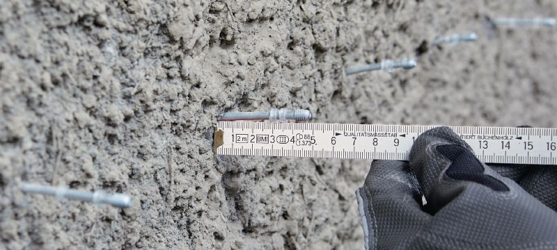 Keermestatud naelad X-M6-8 B3 DP7 SCT Keermestatud naelad kasutamiseks koos pihustatud betooni katsetööriistaga BX 3-SCT Rakendused 1