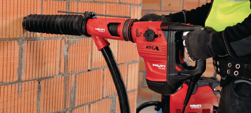 Tolmueemaldussüsteem TE DRS-Y Tolmueemaldussüsteem betooni puurimiseks ja meiseldamiseks Hilti puurvasara SDS Max (TE-Y) jaoks. Rakendused 1