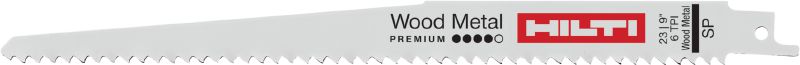 Metalli sisaldava puidu kvaliteetne lõikamine Kvaliteetne tiigersae tera metalli sisaldava puidu lammutamiseks. Tugev metalli ja kiire puidu lõikamine