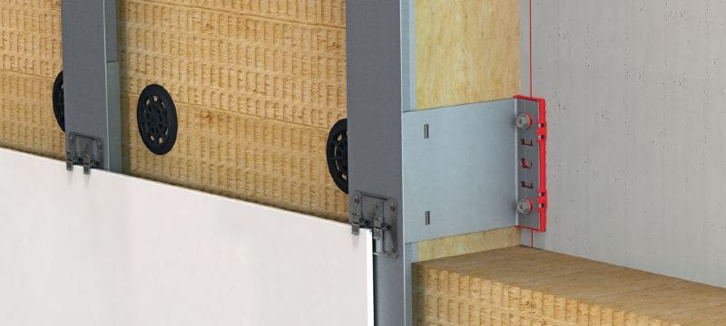 Kronstein FOX VI L Mitmekülgne seinakronstein vihmatõkkega fassaadi alusmaterjalide paigaldamiseks Rakendused 1