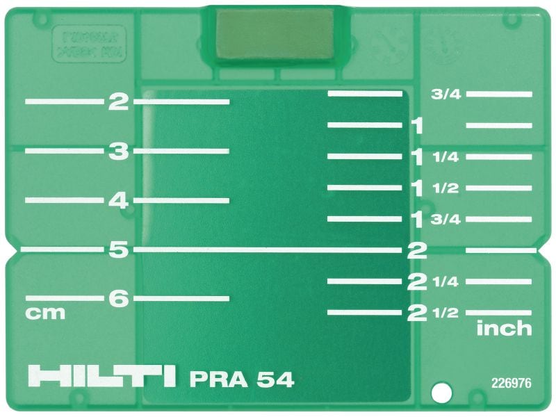 Sihtimisplaat PRA 54 (CM/IN) 