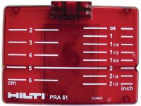 Sihtimisplaat PRA 51 (CM/IN) 