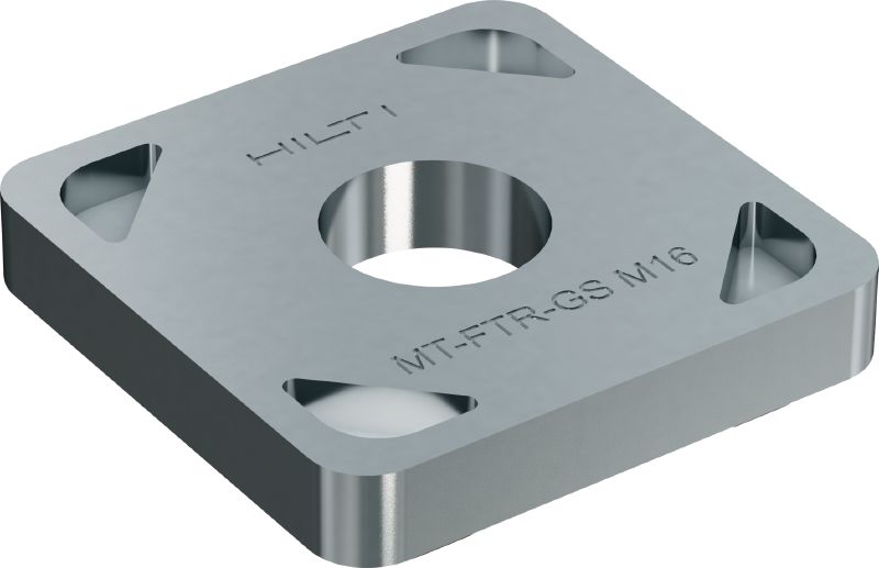 Otsplaat MT-FTR-GS Plaadist otsakork talade MT-70 pikisuunas riputamiseks, kasutades keermestatud varrast
