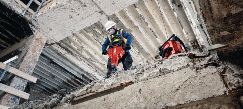 Akupiikvasar TE 2000-22 Võimas ja kerge akutoitega piikvasar betooni lõhkumiseks ja muudeks lammutustöödeks (Nuroni akuplatvorm) Rakendused 1