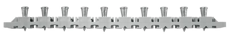Metallkonstruktsiooni kinnitid X-ENP MXR (lindis) Lindis naelad metallist trapetsprofiilide kinnitamiseks püsti kasutatava naelapüssiga kergete teraskonstruktsioonide külge.