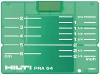Sihtimisplaat PRA 54 (CM/IN) 