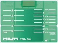 Sihtimisplaat PRA 54 (CM/IN) 