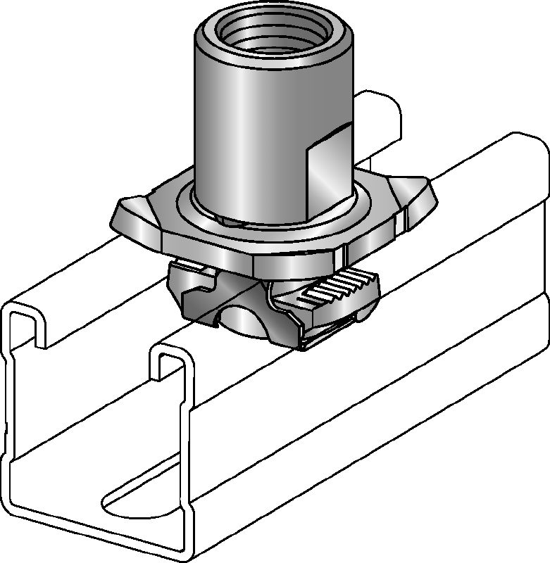 MQA Toruklambri kinnitusalus koos adapteriga (inglise mõõdustik)