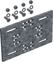 Modulaarne plaat MT-P-G OC Modulaarne plaat modulaarsete konstruktsioonide kinnitamiseks metallkonstruktsioonidele ilma otsekinnitamise vajaduseta